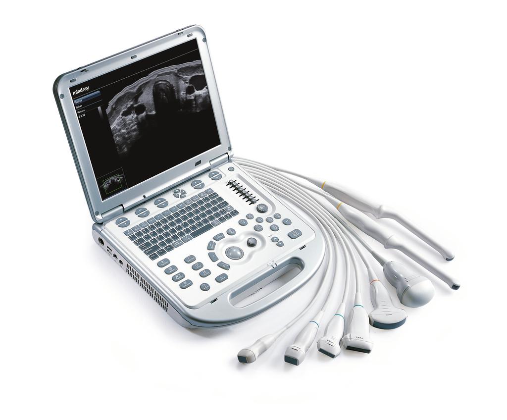 M7 Hand-carried Ultrasound System Optimized user experience 15" high resolution TFT LCD with 170 viewing angle Background multi-tasking data processing and management: shortened examination