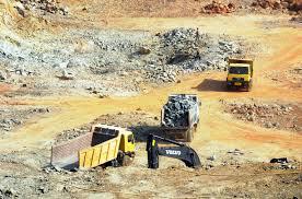 Quarrying Minerals that lie near the surface are