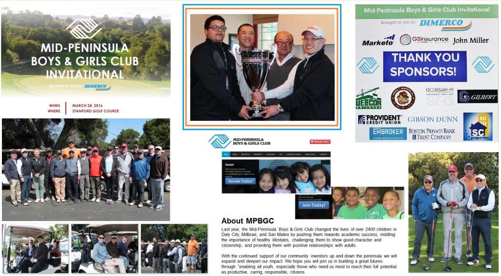 29 Corporate Social Responsibility Dimerco sponsored the Mid-Peninsula Boys & Girls Club (MPBGC)