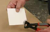 To help get you started, here are some pointers on cutting tile. Mark a straight cut by placing the tile to be cut over the last tile placed in the row or column.