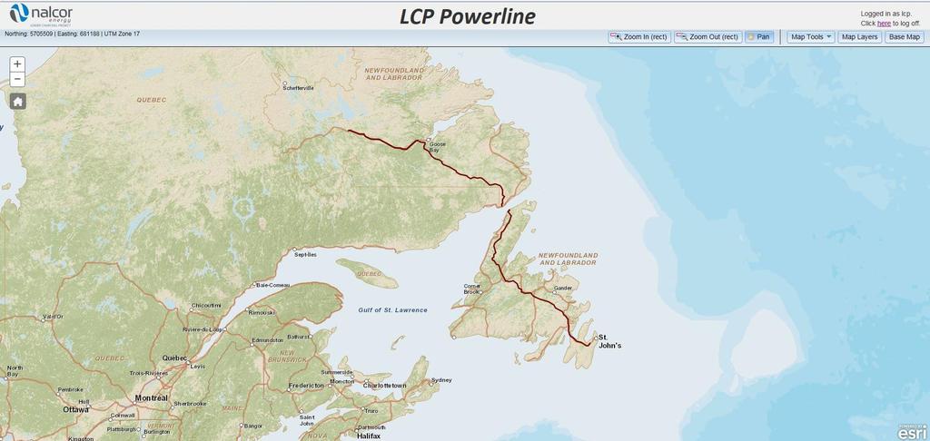 LCP Powerline Web-based Project GIS database Real-time data upload Real-time connection to: