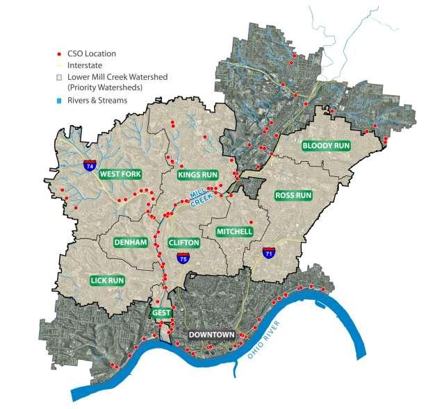 Lower Mill Creek Watershed Alternatives MSD is focusing on watersheds within the Lower Mill