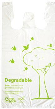 DEGRADABLE BAGS DEGRADABLE - CHECKOUT BAGS Checkout Bag (Small) ED-5966 Degradable carry bags for carrying small/medium purchases.