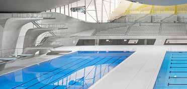 The London Aquatics Centre with ARDEX X 77 Wall and Floor Tile Adhesive Flexible ARDEX FIBRE-REINFORCED TILE ADHESIVES DOUBLE THE OPEN TIME. DOUBLE THE SLUMP RESISTANCE. MAXIMUM YIELD.