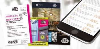 For the latest information on all ARDEX products including technical data sheets, health and