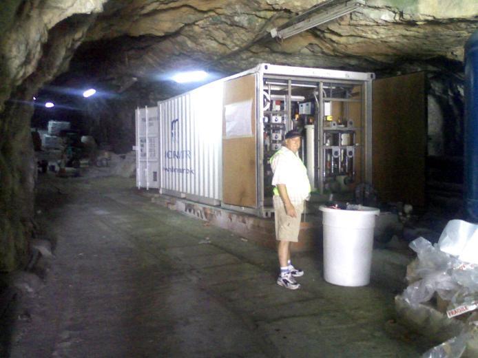 Trial Facility Challenging location 50m inside a damp cave Open seawater intake Common pre-treatment with