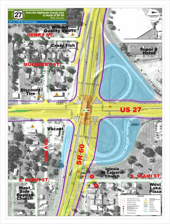 To address these issues, The Central Florida Freight Corridor Multimodal Mobility Enhancement Improvements will: Modify the current interchange configuration to a Single Point Urban Interchange