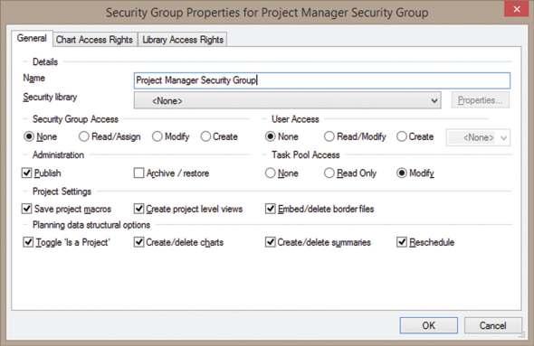 Access rights now controlled by a combination of users and security groups Prior to this release, you configured user access rights at the level of individual users, using the User Properties dialog.