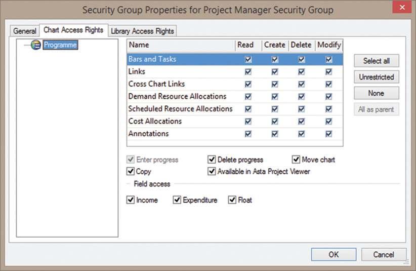 You can create as many security groups as you need in Library Explorer, with each security group configured to determine a different level of access.