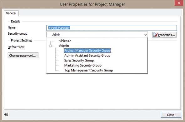 You can assign more than one user to each security group, but each user can be a member of only one security group.