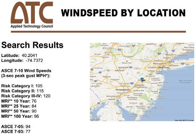Finding Your Windspeed Users should consult with local building officials to determine if there are community-specific wind speed requirements that govern.
