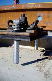 The rail is set in position while all associated components are clipped to the rail besides Hilti DFF.