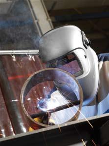 handshields Passive welding helmets and handshields are those which contain permanently coloured glass.