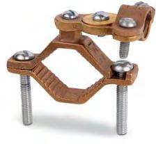 Ground Clamps Hub swings 60 for ease of alignment.