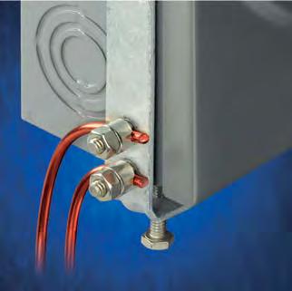 installation and positive ground connection Dual steel points on slotted bracket penetrate painted surfaces, also ensuring a positive ground connection vailable in two