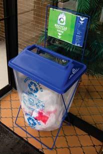 Too few consumers know that they can also recycle other items such as newspaper and dry cleaning bags, and plastic film wrap (e.g., the wrap around paper towels and dry goods).