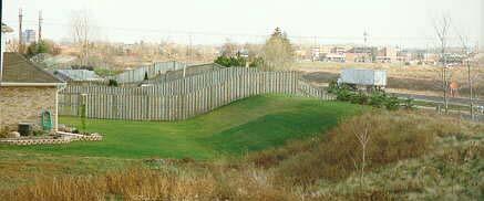 Earthen berms are effective noise barriers. The height considerations are the same as those described for walls. Berms require 2:1 slopes at a minimum. Therefore they require more room.