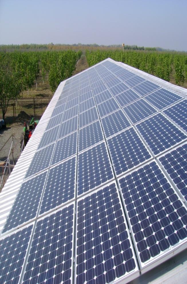California On-Farm Solar Projects: Butte County family farm: 14 solar panels installed by Alternative Energy Systems, Inc.