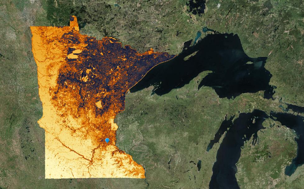But we mapped an entire state The Minnesota Solar Suitability App displays solar insolation and solar
