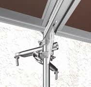 anchoring directly on the corner plate of the } Euro assembly frame is possible and ensures a greater height clearance.