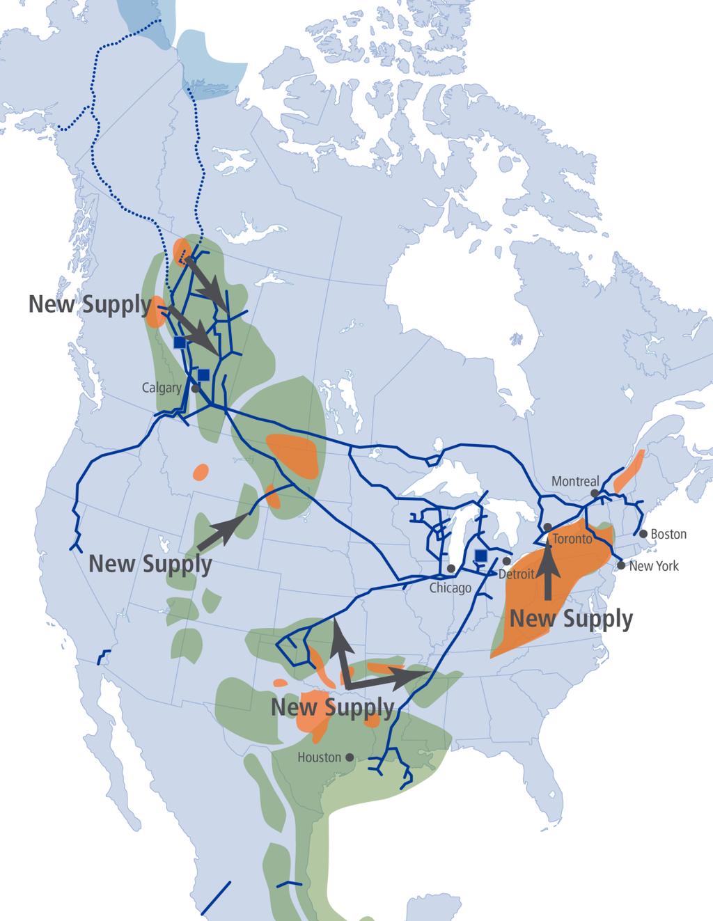 Linking Natural Gas Supply to Key Markets The TC pipeline network taps into virtually every major North American