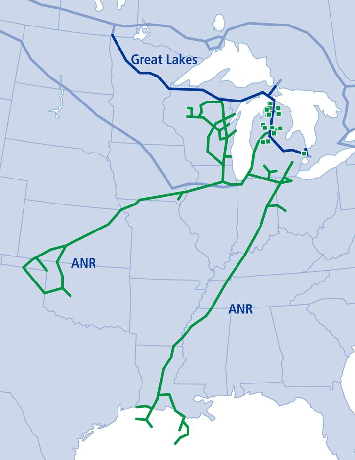 ANR Pipeline Company SW Interconnects TransWestern CenterPoint Oneok Westex EPNG NNG Wisconsin Wisconsin Gas Wisconsin Public Service
