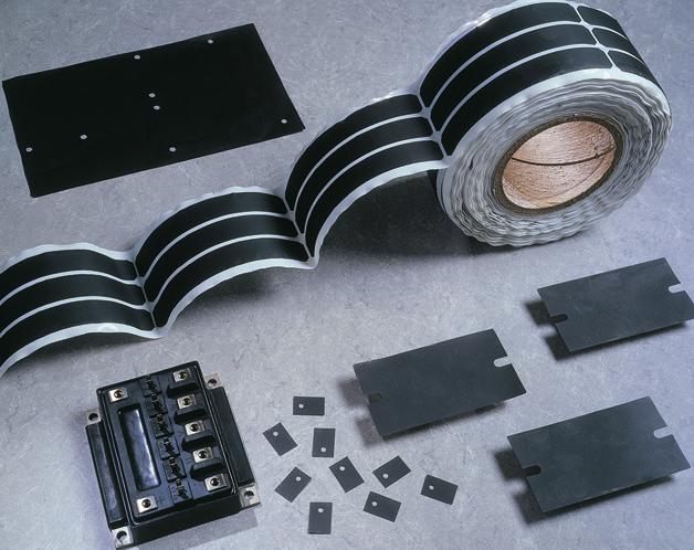 NON-ADHESIVES THIN PADS These materials are designed for those applications when maximum heat transfer is needed and electrical isolation is not required, which is the ideal thermal interface