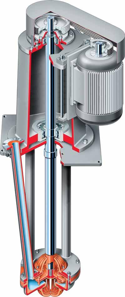 Terra-Titan Vertical Cantilever Shaft Sump Pump The Terra-Titan is a vertical, cantilever slurry pump, offered in five sizes with a choice of column lengths.