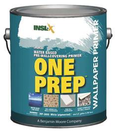 One Prep Water Based Pre-Wallcovering Primer [WP-3001] [XA21] US One Prep is an acrylic waterborne primer/sealer that provides a moisture resistant foundation on all interior surfaces, new and