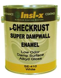 Super Dampwall Gloss Enamel [SE-0410] Super Dampwall is a non-toxic, odorless coating formulated with special resins designed especially for use on walls and ceilings in dairies and food processing