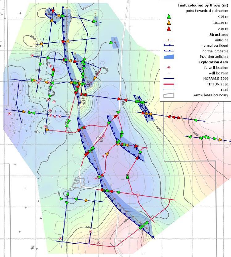 Tipton Seismic survey Tipton Seismic survey Horrane Basin, a small sub-basin located within the Surat Basin Location of the Horrane Fault identified; occurs within the Walloon Coal Measures The major