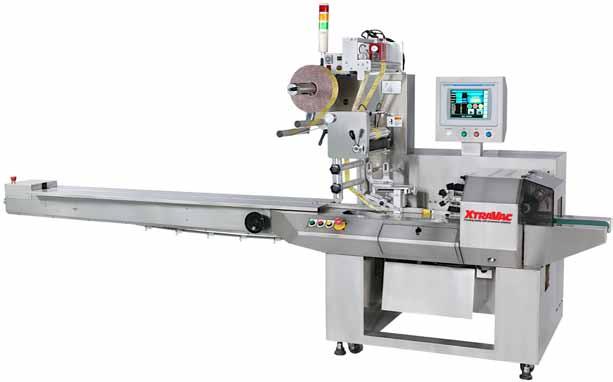 XtraVac Flow Wrapper Machines Will Take Your Products Type A Horizontal Flow Wrapper FEATURES Larger user-friendly interface controls for convenient