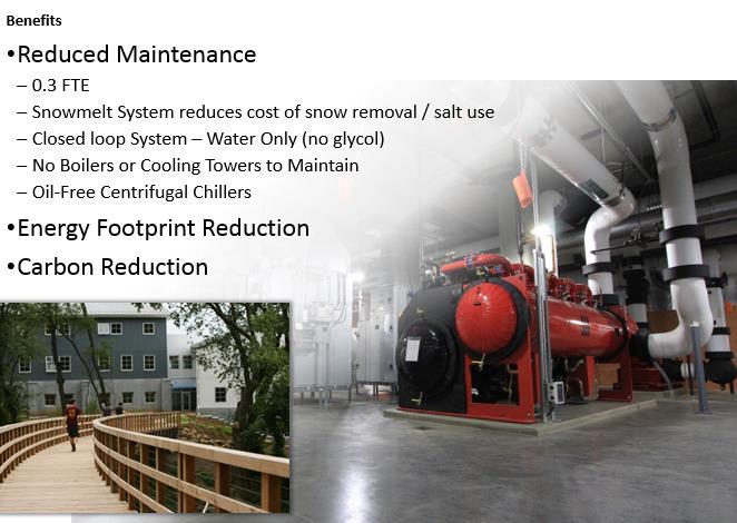Utilizing a Geothermal System Benefits Reduced Maintenance 0.