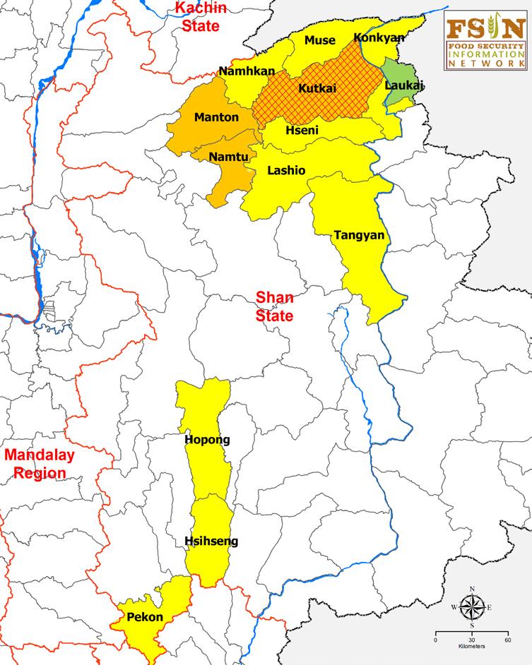 Food Security Monitoring Bulletin: Pre Monsoon 2013 SHAN STATE While the food security situation in southern Shan remained quite stable since the post-monsoon monitoring round, the situation in