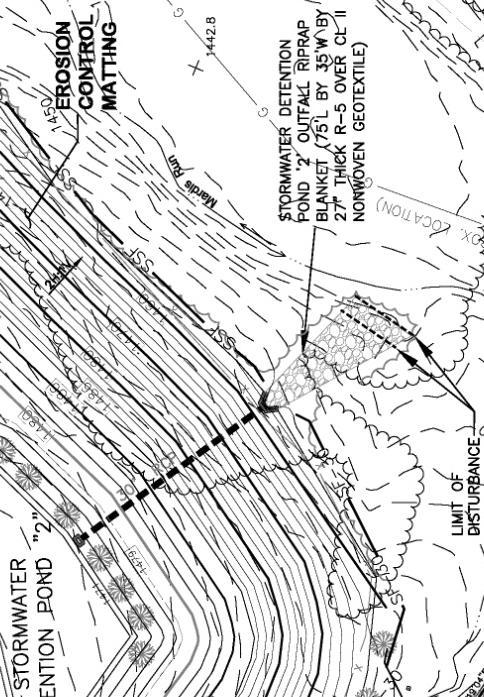 GP-4 Outfall Structure Sketch Plan SHOW STREAM FLOW,