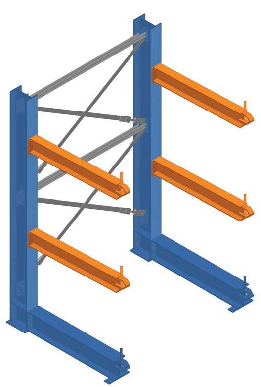 Structural Cantilever Cantilever racking is a system designed to store long or varying length items, such as metal beams, pipes, molding, wooden boards, plastic sheets