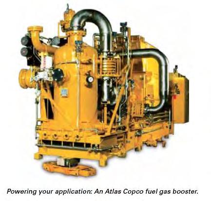 Atlas Copco solution Fuel Gas Booster Natural gas driven power plant rely on Atlas Copco centrifugal gas compressors (Fuel Gas Boosters) to feed their big turbines.