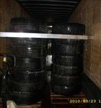 Loose tires loaded on edge will also require the use of dunnage or some type of bracing to prevent movement within the vehicle.