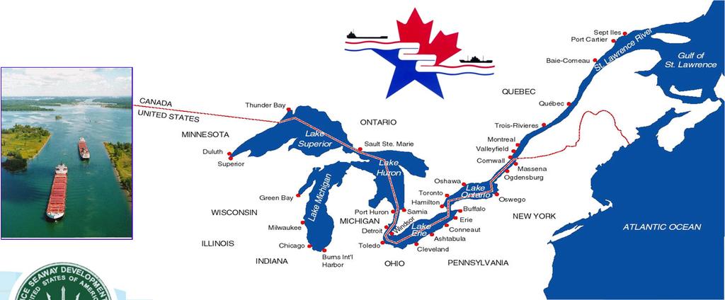 The St. Lawrence Seaway 423 miles and 27 Border Crossings The U.S. Saint Lawrence Seaway Development Corporation A U.