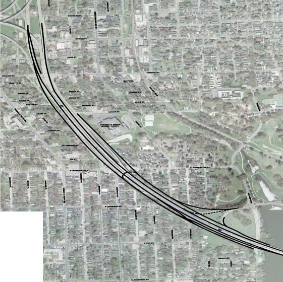 The improvements that are proposed include providing a means to access the Washington Street and Dalrymple Drive area from Interstate 110 (I-110) without crossing multiple lanes of traffic and