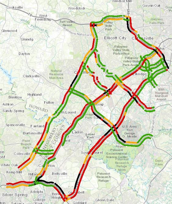 ICM Project Network Mobility: Congestion in the Baltimore/Washington region costs