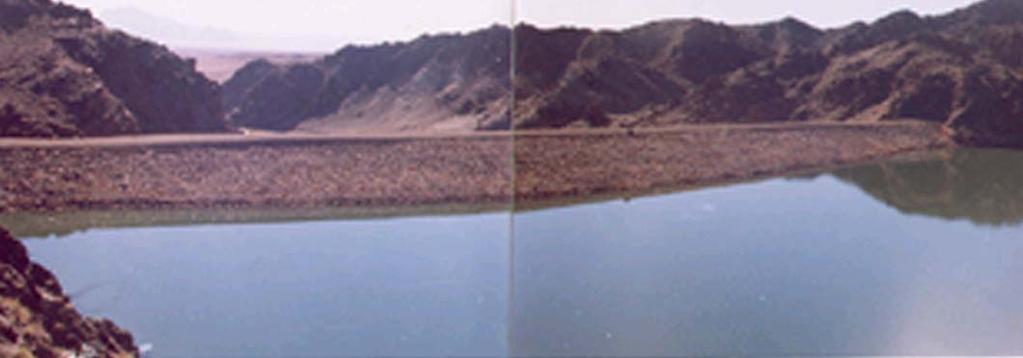 Dam reservoir for the purpose of irrigation system Gobi-Altai province, Tsogt village Khaya