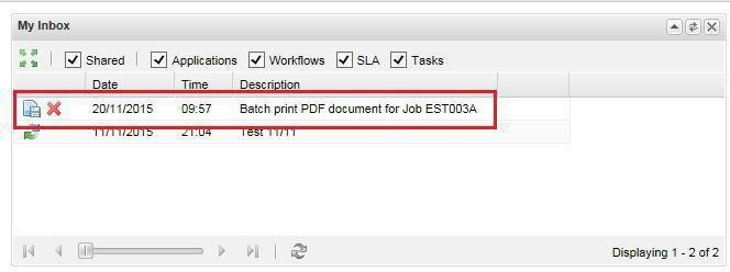 E. On the new screen select the following: See opposite:- Application Form, CV Supporting Documents.