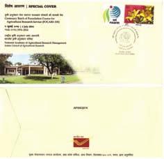 Ravi Viswanathan, Editorcum-Information Officer, ICAR-NAARM conceptualized the Special Cover and the NAARM MyStamp.