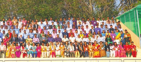 The trainees of the first Foundation Course for Faculty of Agricultural Universities (FOCFAU) get together for a photograph.