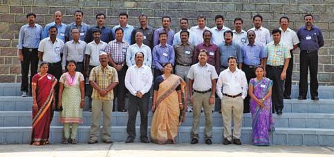 During the sensitization programme Technology Management in Agriculture for KVK Professionals, from 9 to 11 Jun 2014, the participants get together for a photograph.
