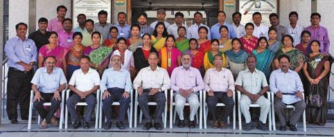 Seen in the photograph are participants of the Foundation Courses conducted for the Sri Venkateswara Veterinary University, Tirupati, from 11 Nov to 1 Dec 2014 (above) and from 3 to 23 Dec 2014