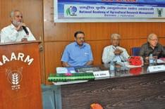 Workshops, Symposia, Seminars, Events Organized Deliberations on Monsoon Rainfall Deficit at ICAR-NAARM Strategies to Manage the Deficit Monsoon 2014 was the theme of the deliberation conducted by Dr