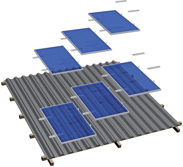 Photovoltaic Mounting Systems Technical Data MOUNTING SYSTEMS FOR TRAPEZOIDAL SHEET AND CORRUGATED SHEET ROOFS for framed and frameless modules S:FLEX mounting systems for trapezoidal and corrugated