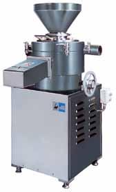 weight 30-100 kg/h 1-30 kg/h 10 mm 10 bis 3000 μm d350 x H650 mm 60 kg 1) Without cooling / heating unit GRANOMAT JP 250 Power (standard) Power (min./max.